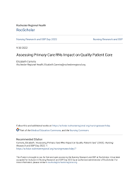 Assessing Primary Care RNs Impact