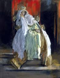 Queen Gertrude Right After She Drinks The Poisonous Wine From King Claudius During Hamlet S Fight With Laertes American Art Pre Raphaelite Art Art