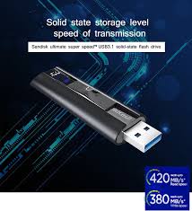 Sandisk Usb 3 1 Usb Flash Drive 128gb Extreme Pro Pen Drive 256gb Flash Memory Stick Cz880 Usb Key U Disk 420mb S For Pc