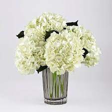 Curbside pick up is available upon request. White Hydrangea Bouquet