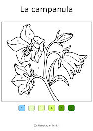 I disegni da colorare di fiori facili da disegnare sono un modo divertente per i bambini di tutte le età a sviluppare la creatività, mettere a fuoco le capacità motorie e riconoscimento dei colori. Conta E Colora 48 Disegni Da Colorare In Base Ai Numeri Pianetabambini It