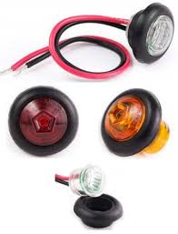 0 75 Side Marker And Clearance Round Sealed Led Light Round Style Side Marker And Clearance Lig Led Trailer Lights Automotive Led Lights Trailer Light Wiring