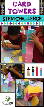 After making the first two, immeadiately roof them to add support. Stem Challenge Card Towers