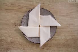 Vu que la table était d'ores et déjà très bien décorée, je suis partie sur le principe d'une pochette toute simple pour disposer les couverts et une autre fente pour glisser la carte marque place. 15 Pliages De Serviettes Faciles Et Creatifs Pour Toute Occasion