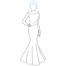 How To Draw A Woman Really Easy Drawing Tutorial Draw the entire shape of the head first.