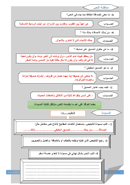 دعم عام في التعبير الكتابي المستوى الخامس ابتدائي