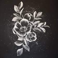 In this section, we'll show you how to draw the above flower arrangement. How To Create A Gorgeous Chalk Mural Like An Instagram Pro Chalkboard Art Chalk Wall Art Blackboard Art