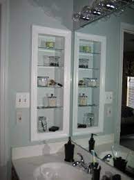 We call the example a clever one because of the cabinet functions as the mirror, too. Girl Meets Home Diy Medicine Cabinet Master Bathroom Sinks Bathrooms Remodel Bathroom Makeover