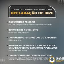 Na declaração do imposto de renda 2021, o contribuinte poderá deduzir Confira Os Documentos Necessarios Para A Declaracao De Imposto De Renda 2021 Sami Consultoria Contabil