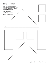 For boys and girls, kids and adults, teenagers and toddlers, preschoolers and older kids at school. Shapes House Template Free Printable Templates Coloring Pages Firstpalette Com