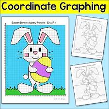 Easter Math Coordinate Graphing Coordinate Graphing Pictures Coordinate Graphing Mystery Picture