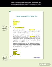 Interior Design Cover Letter