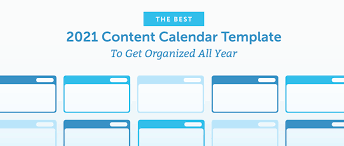 2021 monthly calendar template word: The Best Content Calendar Template To Get Organized All Year