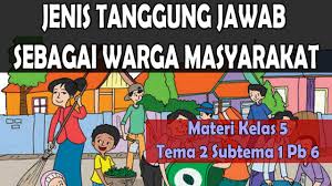 Mengapa warga masyarakat melakukan kegiatan seperti pada gambar. Jenis Jenis Tanggung Jawab Sebagai Warga Masyarakat Kelas 5 Youtube