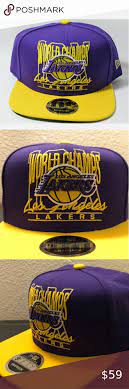 World Championships La Lakers Champ Snapback Hat Hats For Men La Lakers Flex Fit Hats