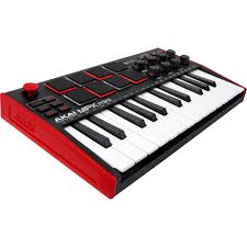 AKAI Professional MPK Mini MK3 - 25 Key USB MIDI Keyboard Controller With 8  Backlit Drum Pads, 8 Knobs and Music Production Software Included :  Everything Else