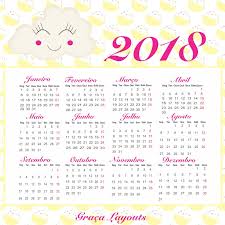 Calendário 2018 Para Imprimir Com Foto Calendario 2018 Para Baixar Graca Layouts Design Personalizacao E Criacao Arte Digital Planejadores Planner Bullet Journal Bordas Coloridas