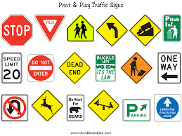 Printable Traffic Signs For Kids Doodles And Jots