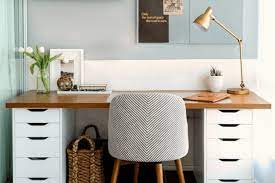 An ikea alex ekby shelf features some drawers and is. Q Help Me Keep My Desk In Place On Alex Drawer Units Ikea Hackers