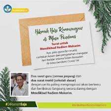 It was first identified in december 2019 in wuhan,. Infopublik Kemendikbud Gelar Lomba Tulis Surat Untuk Mendikbud