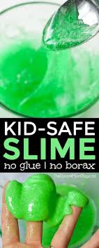 Homemade slime without glue or borax is not messy, and it requires just a few common household products. Slike Can You Make Slime Without Glue And Borax