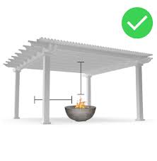 The plan was to suspend a hood from the ceiling above the fire pit, tapered up into the venting system. How To Install A Fire Pit On A Deck Patio Or Porch Fire Pits Direct Blog