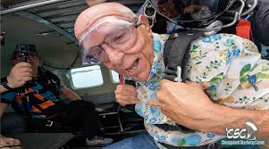 Tom went skydiving, holy cow!