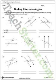 Finding Alternate Angles Worksheet Angles Worksheet Alternate Angles Worksheets