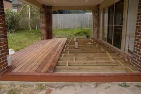 Install Decking Over Concrete Porch Google Search Building A Floating Deck Concrete Patio Backyard