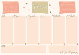 Planning imprimable pour bullet journal agenda ou bureau. Semainier Planning Hebdomadaire A Imprimer Semainier A Imprimer Planning A Imprimer Semainier