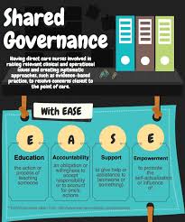 Entire Infographic Which Describes The Shared Governance Process Can Be Found On Www Sharedgovernance Nursing Leadership Nursing Board Nurse Bulletin Board