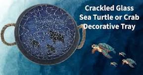 Havre De Grace MD - Sea Turtle Cracked Glass Tray