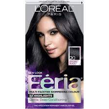 I went to the store thinking i wanted to dye my hair black but then saw loreal paris feria smokey pastels in smokey blue! Buy L Oreal Paris Feria Multi Faceted Shimmering Permanent Hair Color 20 Black Leather Natural Black Pack Of 1 Hair Dye Online In Germany B0928ntc77