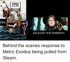 Официальная русскоязычная страница компании epic games и магазина epic games store. Epic Games Store Prta Release The Threes Steam Meme On Me Me