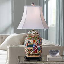 We have spent many years developing and making lamps in both china and the us. Rose Canton Multi Color Flat Jar Porcelain Table Lamp 9m005 Lamps Plus