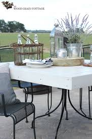 Fence Picket Outdoor Table Top The Wood Grain Cottage Outdoor Table Tops Patio Table Top Diy Patio Table