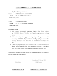 Contoh surat pernyataan pembayaran hutang pribadi have a graphic from the other.contoh surat pernyataan pembayaran hutang pribadi in addition, it will include a picture of a kind that may be seen in the gallery of contoh surat pernyataan pembayaran hutang pribadi. Surat Pernyataan Perjanjian