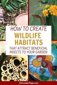 Attracting Pollinators And Useful Insects To Your Garden By Creating Wildlife Habitats Schneiderpeeps Habitat Garden Beneficial Insects Garden Insects