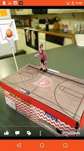 Our Simple Machine Basketball Valentine Box The Pulley Makes Her Run Up And Down The Court Valentine Box Basketball Valentine Boxes Simple Machine Projects