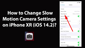 Want to make slow motion videos on your iphone but do not know how? How To Change Slow Motion Camera Settings On Iphone Xr Ios 14 2 Youtube