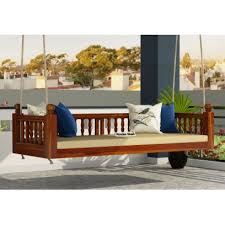 The charm of a simple wooden garden swing will truly come to life in a blooming garden! Swings Upto 70 Off Buy Wooden Swing Chair Jhula For Home Online Best Price Modern Jhoola Designs