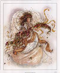 41w x 57h design area: Angel Of Faith By Peggy Abrams Celtic Cross Stitch Cross Stitch Angels Cross Stitch Patterns