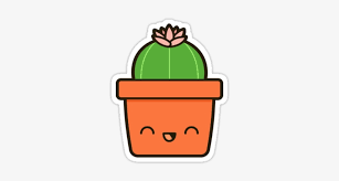 'cute kawaii cactus emoji' greeting card by larkdesigns. Cute Cactus Png Cactus Kawaii 375x360 Png Download Pngkit