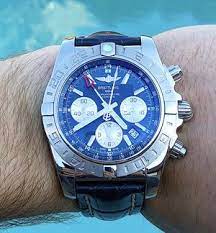 The chronomat 44 reflects a universe dedicated to performance, sporting feats and surpassing personal limits. Breitling Chronomat 44 Gmt Blue 2014 Box Papers Warranty 9k Msrp Mywatchmart
