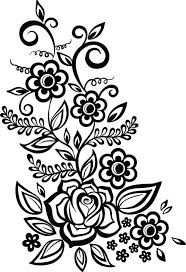 Tribal Tattoos For Ladies With Photographs And Meanings Black And White Flowers Floral Pattern Design Flower Silhouette