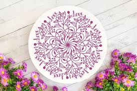 Download Free Svgs Download Floral Love Mandala Svg Floral Mandala Free Design Resources