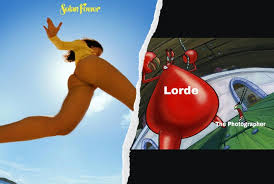 One meme made it look like lorde was kicking a soccer ball, while another showed her in a baby pool. W5t59zd9stwiom