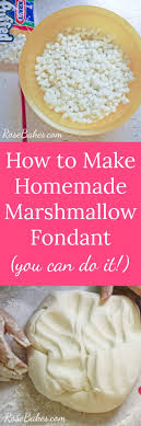 Ready for your next cake decorating project! How To Make Homemade Marshmallow Fondant
