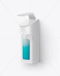 Wall Dispenser With Hand Sanitizer Mockup In Object Mockups On Yellow Images Object Mockups