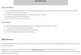 Iklan jawatan kosong juruteknik aircond/aircond technician. Peluang Kerjaya Jabatan Elektrik Program Sijil Teknologi Kejuruteraan Elektrik Kuasa Sep Ikm Sungai Petani